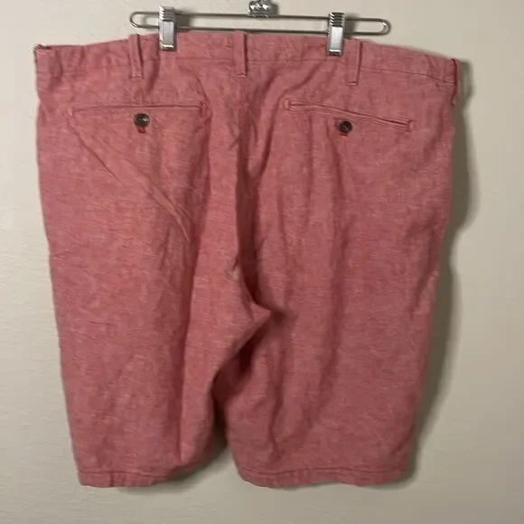 Express Linen Blend Shorts Red Men's Size 38 - Picture 2 of 9